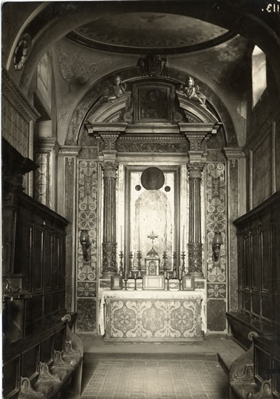 L’Altare del Coretto da Notte sotto al quale è stata nascosta la sacra Sindone